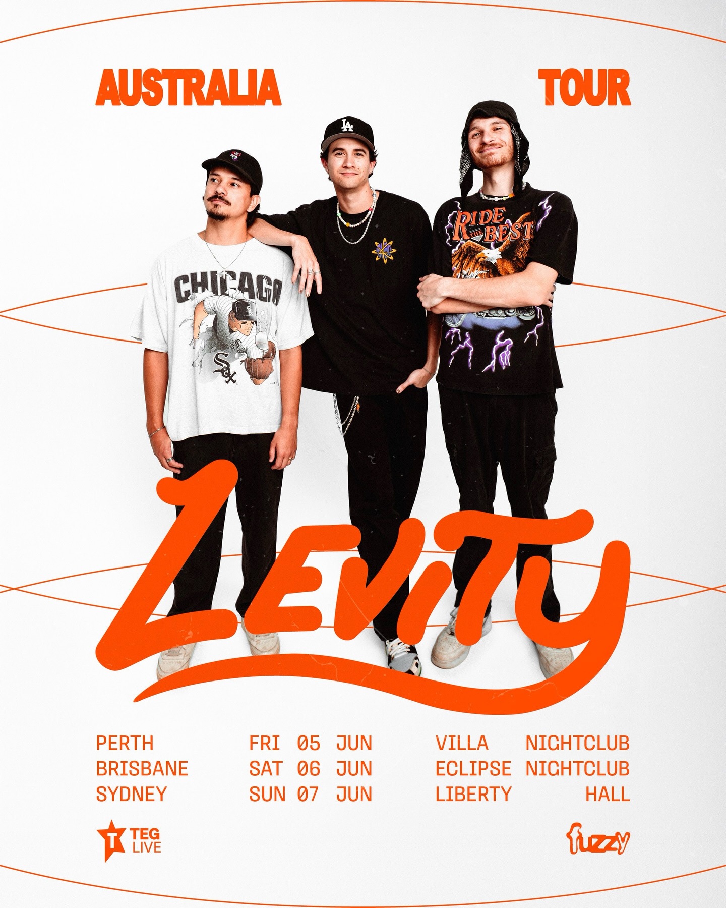 Levity concert tour poster 2026–2027